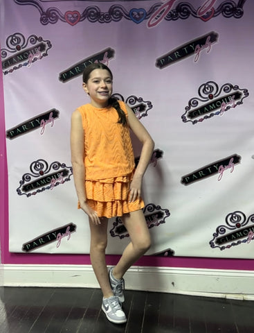 Erge Geovelour Skort Or Tank Kelly Or Tangerine