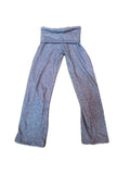 Denim Blue Hacci Crop Hoodie Or Wide Leg Flare Pant