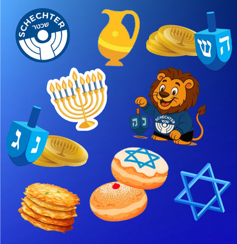 Schechter Hanukkah Fuzzy Pants