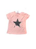 Black Star T-Shirt Coral Pink