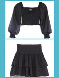 Katie J Tween Chelsea Pleated Skirt Or Sheer Sleeve Peasant Top