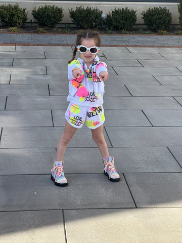 Flowers By Zoe Be Happy Graffiti Muscle Tank, Shorts or Hoodie Or Tee Shirt