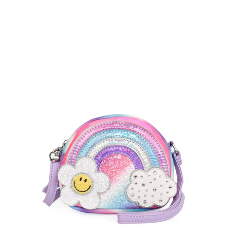 OMG Daisy Rainbow Glitter Crossbody Bag
