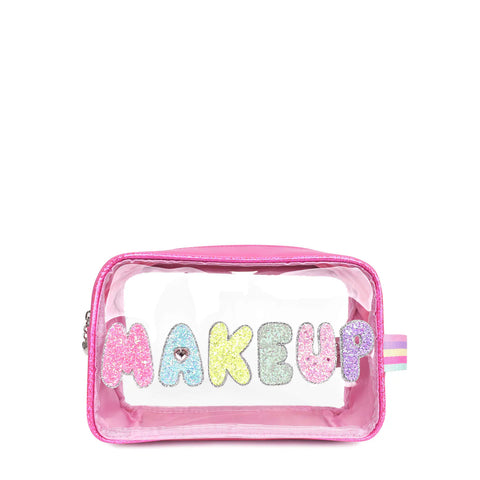 OMG Flamingo Makeup Clear Pouch
