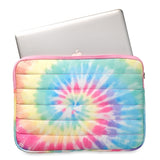 Top Trenz Pastel Delight Tie Dye Puffer Laptop Sleeve