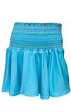 Aqua Flutter Sleeve Shirt or Embroidered Skort