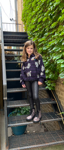 Area Code 407 Black Foil Athletic Legging