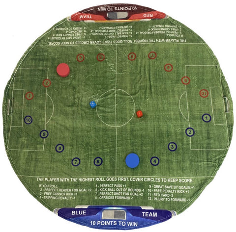 Soccer Round Game Blanket 68”