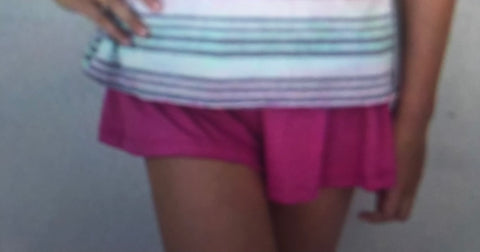 Area Code 407 Striped Bubble Top or Pink Shorts