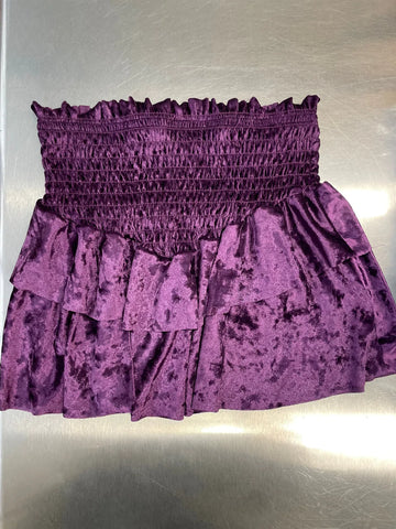 Cheryl’s Creations Purple Velvet Skirt