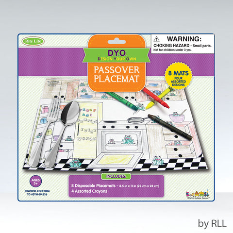 Rite Lite Passover Coloring Placemat Kit