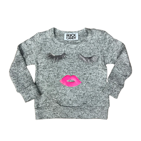 Rock Candy NYC Infant Lash Lips Long Sleeve Hazzi Shirt