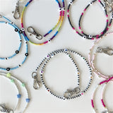 Top Trenz Beaded Mask Chains 25" with safety breakaway clip - Kid/teen size