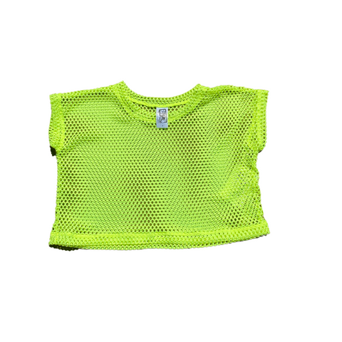 Erge Designs Yellow Fishnet Top