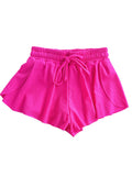 Flowers By Zoe Hot Pink Mesh Shorts