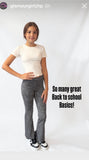Black And White Linear Print Flare Pant