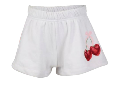 Flowers By Zoe White Ribbed Tank With Cherries 🍒 Or Shorts