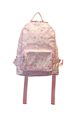 Bari Lynn Tye Dye Small  Bow Lavender Pink Backpack