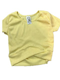 Erge Pointelle Heart Crossover Top Yellow
