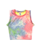 Erge Designs Tie Dyed Fitted Tank Or Pleated Skort Outburst
