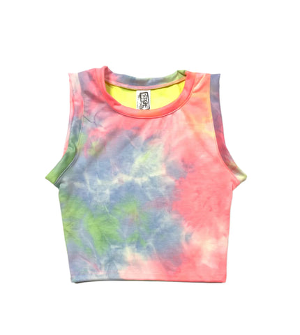Erge Designs Tie Dyed Fitted Tank Or Pleated Skort Outburst
