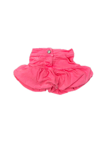 Erge Designs Pigment Washed Neon Pink Denim Skirt