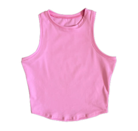 Erge Designs Alo Inspired Yoga Muscle Tank Or Yoga Tennis Skort  Pink