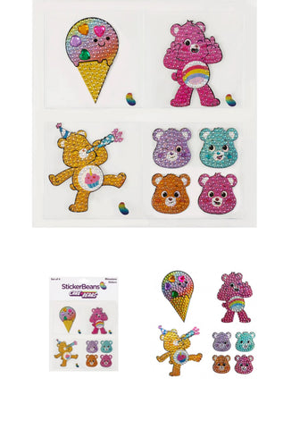 Care Bears Set of 4 Stickerbeans