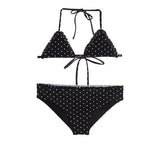 Flowers By Zoe Polka Dot Triangle Bikini or Skirt Coverup