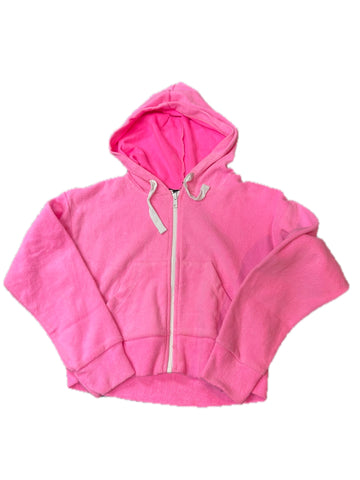 Flowers By Zoe Neon Pink Fleece Shorts Or Hoodie