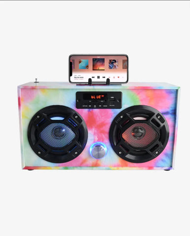 Trend Tech Brand Tie Dye Mini Boom Box