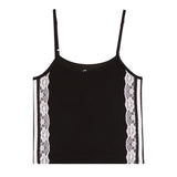 Flowers by Zoe Black with White Lace/Stripes Tank or Shorts