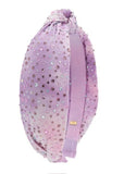 Bari Lynn Tie Dye Jeweled Tulle Knot Headband