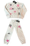 Flowers By Zoe Light Gray Sweatshirt Or Sweatpants