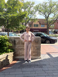Blush Modal Hacci Hoodie Or Fold Over Wide Leg Pant
