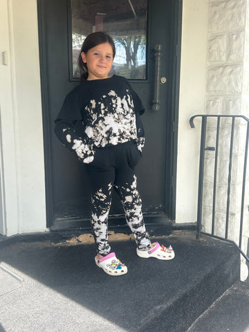 Erge Bleached Black Joggers