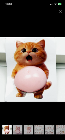 3D Squishy Belly Sticker Fidget Sticker Key Ring assorted
