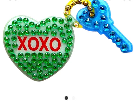 Sweethearts Keychain Rhinestone Stickerbean