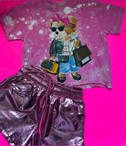 Rock Candy Bleached Bear Crop Shirt