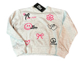 Flowers By Zoe Light Gray Sweatshirt Or Sweatpants