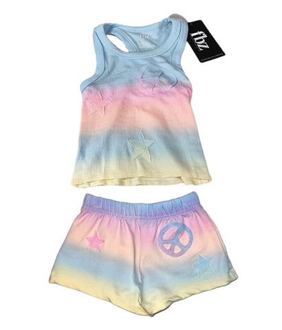 Flowers By Zoe Pastel  Ombre  Star And Peace Design Shorts Or Tank