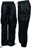 Flowers By Zoe Black Pleather Cargo Pants