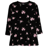 Flowers By Zoe Black Pink Rose Dress