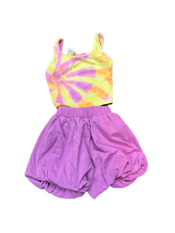 Tie dyed Sports Crop Tank Crayola