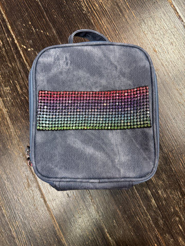Bari Lynn Denim Crystal Lunchbox