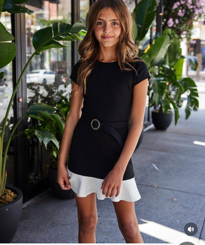 Gold Rush NYC Elle Service Dress With Belt
