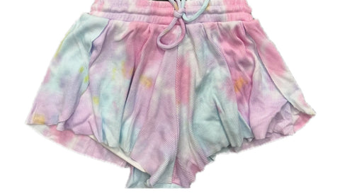 Flowers By Zoe Pastel Tye Dye Shorts