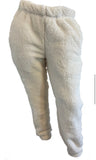 Erge Long Sleeve Fuzzy Ivory Zip Hoody Or Fuzzy Sweatpant