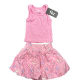 Flowers By Zoe Pink And Purple Floral Skirt