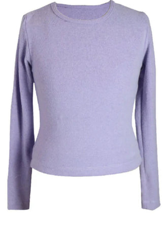 Flowers By Zoe Long Sleeve Lavender Hacci Top Or Pant
